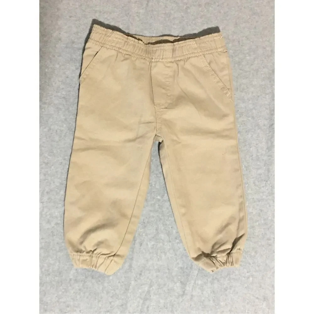 Baby Toddler Calvin Klein Jeans Size 12M Jogger Tan Brown Cute Casual